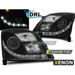 PŘEDNÍ SVĚTLA OPEL VECTRA C 04.02-08.05 TRU DRL ČERNÁ XENON D2S