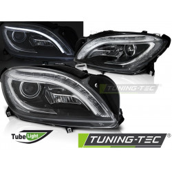 PŘEDNÍ SVĚTLA ČERNÁ LED pro MERCEDES M-CLASS W166 11-15