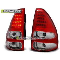 LED ZADNÍ SVĚTLA TOYOTA LAND CRUISER 120 03-09 ČERVENÁ / BÍLÁ LED