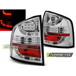 LED ZADNÍ SVĚTLA CHROM pro SKODA OCTAVIA II KOMBI 04-12