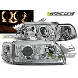 PŘEDNÍ SVĚTLA FIAT PUNTO 1 11.93-09.99 ANGEL EYES CHROM
