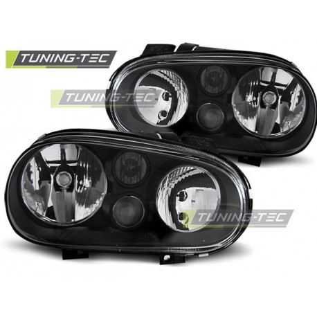 Osvětlení PŘEDNÍ SVĚTLA ČERNÁ pro VW GOLF 4 09.97-09.03 | race-shop.cz