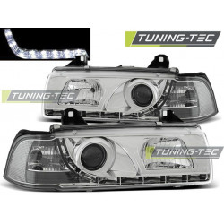 PŘEDNÍ SVĚTLA DAYLIGHT CHROM pro BMW E36 12.90-08.99