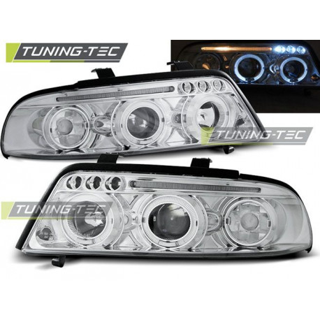 Osvětlení PŘEDNÍ SVĚTLA ANGEL EYES CHROM pro AUDI A4 01.99-09.00 | race-shop.cz
