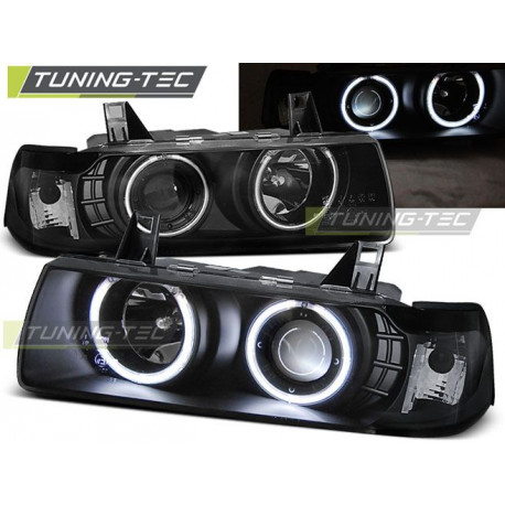 Osvětlení PŘEDNÍ SVĚTLA ANGEL EYES CCFL ČERNÁ pro BMW E36 12.90-08.99 S/C/T | race-shop.cz