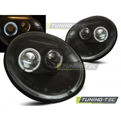 PŘEDNÍ SVĚTLA ANGEL EYES ČERNÁ pro VW NEW BEETLE 10.98-05.05