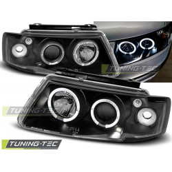 PŘEDNÍ SVĚTLA ANGEL EYES ČERNÁ pro VW PASSAT B5 3B 11.96-08.00