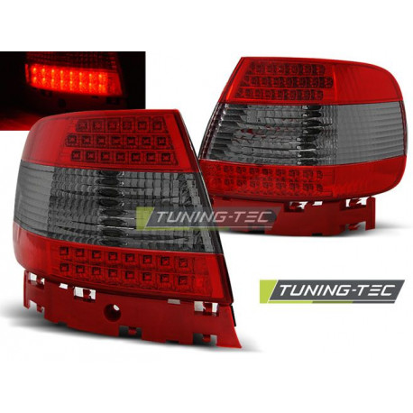 Osvětlení LED ZADNÍ SVĚTLA ČERVENÁ KOUŘOVÉ pro AUDI A4 11.94-09.00 | race-shop.cz