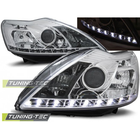 Osvětlení PŘEDNÍ SVĚTLA FORD FOCUS II 02.08-10 DAYLIGHT CHROM | race-shop.cz