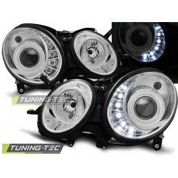 PŘEDNÍ SVĚTLA DAYLIGHT CHROM pro MERCEDES W211 E-KLASA 05.06-09