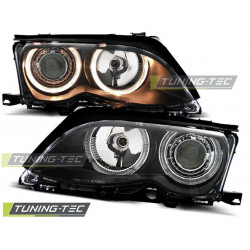 PŘEDNÍ SVĚTLA ANGEL EYES ČERNÁ pro BMW E46 09.01-03.05 S/T