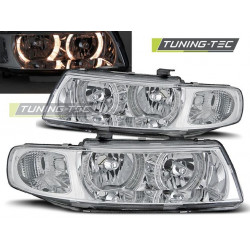 PŘEDNÍ SVĚTLA ANGEL EYES CHROM pro SEAT LEON / TOLEDO 04.99-08.04