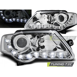 PŘEDNÍ SVĚTLA DAYLIGHT CHROM pro VW PASSAT B6 3C 03.05-10