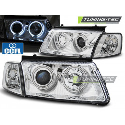 PŘEDNÍ SVĚTLA ANGEL EYES CCFL CHROM pro VW PASSAT B5 3B 11.96-08.00