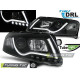 Osvětlení PŘEDNÍ SVĚTLA TUBE LIGHT DRL ČERNÁ pro AUDI A6 C6 04.04-08 | race-shop.cz
