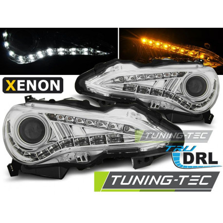 Osvětlení PŘEDNÍ SVĚTLA TOYOTA GT86 12-16 CHROM TRU DRL | race-shop.cz