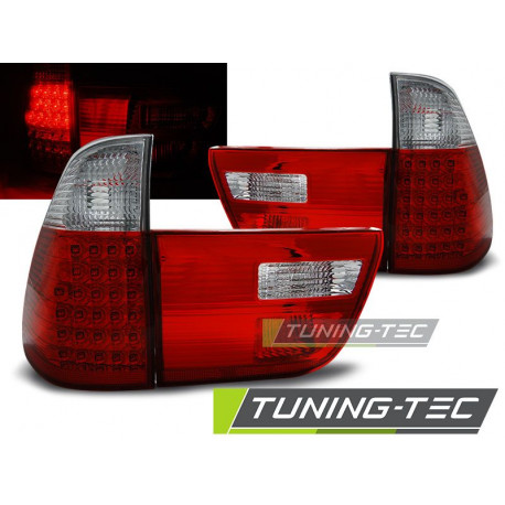 Osvětlení LED ZADNÍ SVĚTLA ČERVENÁ BÍLÉ pro BMW X5 E53 09.99-06 | race-shop.cz