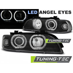 PŘEDNÍ SVĚTLA ANGEL EYES LED ČERNÁ pro BMW E39 09.95-06.03