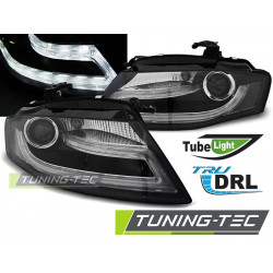 PŘEDNÍ SVĚTLA TRUE DRL ČERNÁ pro AUDI A4 B8 04.08-11