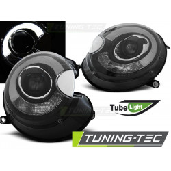 PŘEDNÍ SVĚTLA TUBE LIGHT ČERNÁ pro BMW MINI (COOPER) 06-14