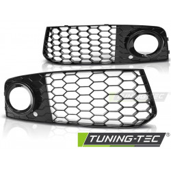 Mřížka FOG LIGHT COVER GLOSSY BLACK pro AUDI A4 (B8) 08-10.11