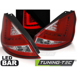 LED ZADNÍ SVĚTLA FORD FIESTA MK7 12-16 HB ČERVENÁ BÍLÉ LED BAR