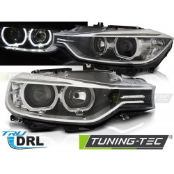 PŘEDNÍ SVĚTLA ANGEL EYES LED ČERNÁ pro BMW F30/F31 10.11 - 05.15