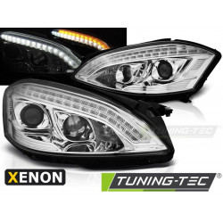 XENON PŘEDNÍ SVĚTLA DAYLIGHT CHROM pro MERCEDES W221 05-09