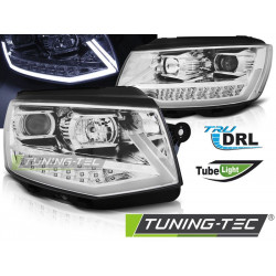 PŘEDNÍ SVĚTLA TUBE LIGHT DRL CHROM pro VW T6 15-19