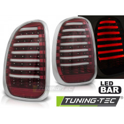 LED ZADNÍ SVĚTLA MINI R60 COUNTRYMAN 10-14 ČERVENÁ BÍLÉ LED BAR