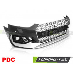PŘEDNÍ NÁRAZNÍK SPORT CHROME SILVER PDC pro AUDI A5 16-19