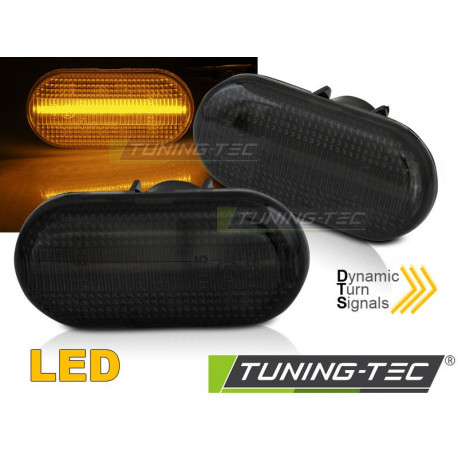 Osvětlení SMĚROVÁ SVĚTLA TMAVÁ LED SEQ pro RENAULT CLIO / MEGANE / SCENIC / TWINGO | race-shop.cz
