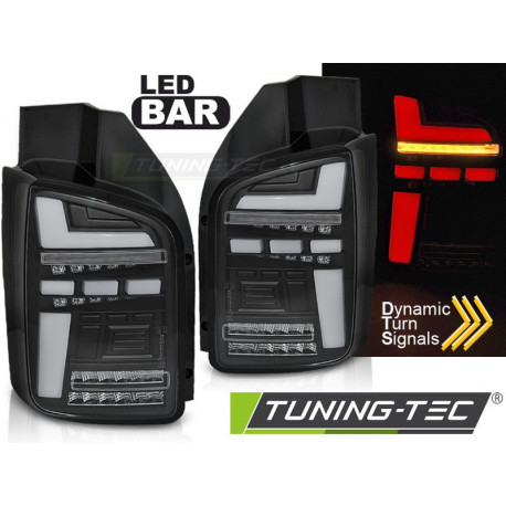 Osvětlení VW T5 04.03-09 ČERNÁ FULL LED SEQ SMĚROVKOU | race-shop.cz