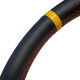 Volanty 3 ramenný sportovní volant RRS Monte Carlo F65, 350mm, kůže, 65mm odsazení, černá/žlutá/červená | race-shop.cz