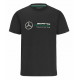 Trička Triko Mercedes Benz AMG Petronas F1, velké logo, černé | race-shop.cz