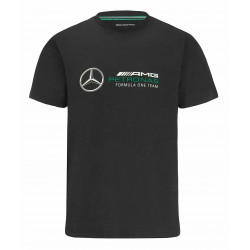 Tričko Mercedes Benz AMG Petronas F1, large logo, black
