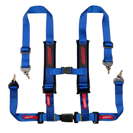 Bezpečnostní pásy a příslušenství 4-bodové bezpečnostní pásy RACES Tuning, 2" (50 mm), modrá | race-shop.cz