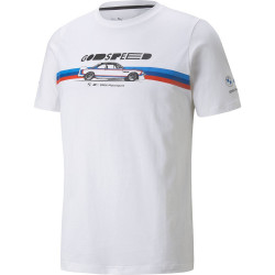 Puma BMW M Motorsport CAR GRAPHIC men T-shirt, white