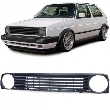 Body kit a vizuální doplňky RACES maska chladiče pro VW Golf 2 83-91, černá | race-shop.cz