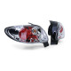 Osvětlení čiré zadné svetlá chrom pro Peugeot 206 hatchback 3 + 5 dver 98-09 | race-shop.cz