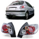 Osvětlení čiré zadné svetlá chrom pro Peugeot 206 hatchback 3 + 5 dver 98-09 | race-shop.cz