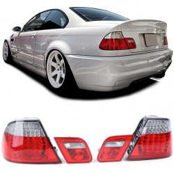 RACES LED zadní světla (Facelift) pro BMW 3 Series E46 Coupe 99-03, červeno-čirá