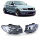 Osvětlení RACES přední světla pro BMW E81 E82 E87 E88 04 (H7), černá | race-shop.cz