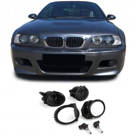 Osvětlení čiré mlhovky H4 Černá (pár) pro BMW E39 M5 E46 M3 | race-shop.cz