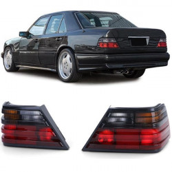 RACES zadní světla pro Mercedes W124 Sedan Coupe Convertible 85-93, červeno-černá