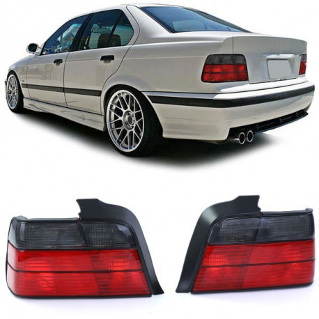 Osvětlení Čierno-červené zadní světla pro BMW 3 Series E36 Sedan 90-99 | race-shop.cz