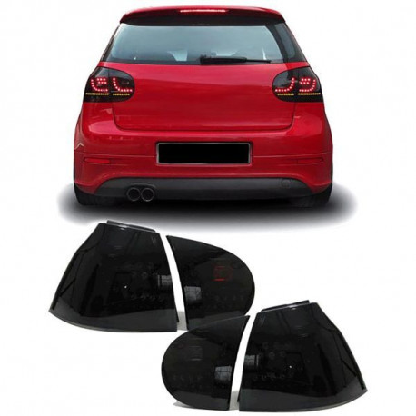 Osvětlení LED Zadní světla černá tmavé pro VW Golf 5 03-08 | race-shop.cz