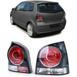 Zadní světla Černá pro VW Polo 9N3 05-09