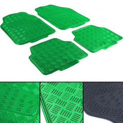 Univerzální gumové rohože s imitací hliníku zelené