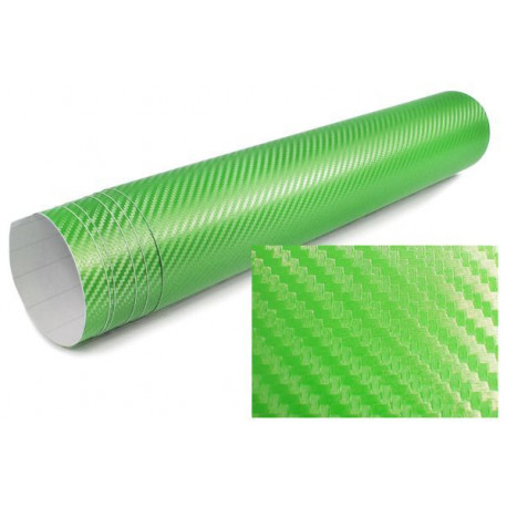 Samolepicí pláty, fólie a pásky 3D carbon lepící fólie 30cm *1.27 m zelená | race-shop.cz